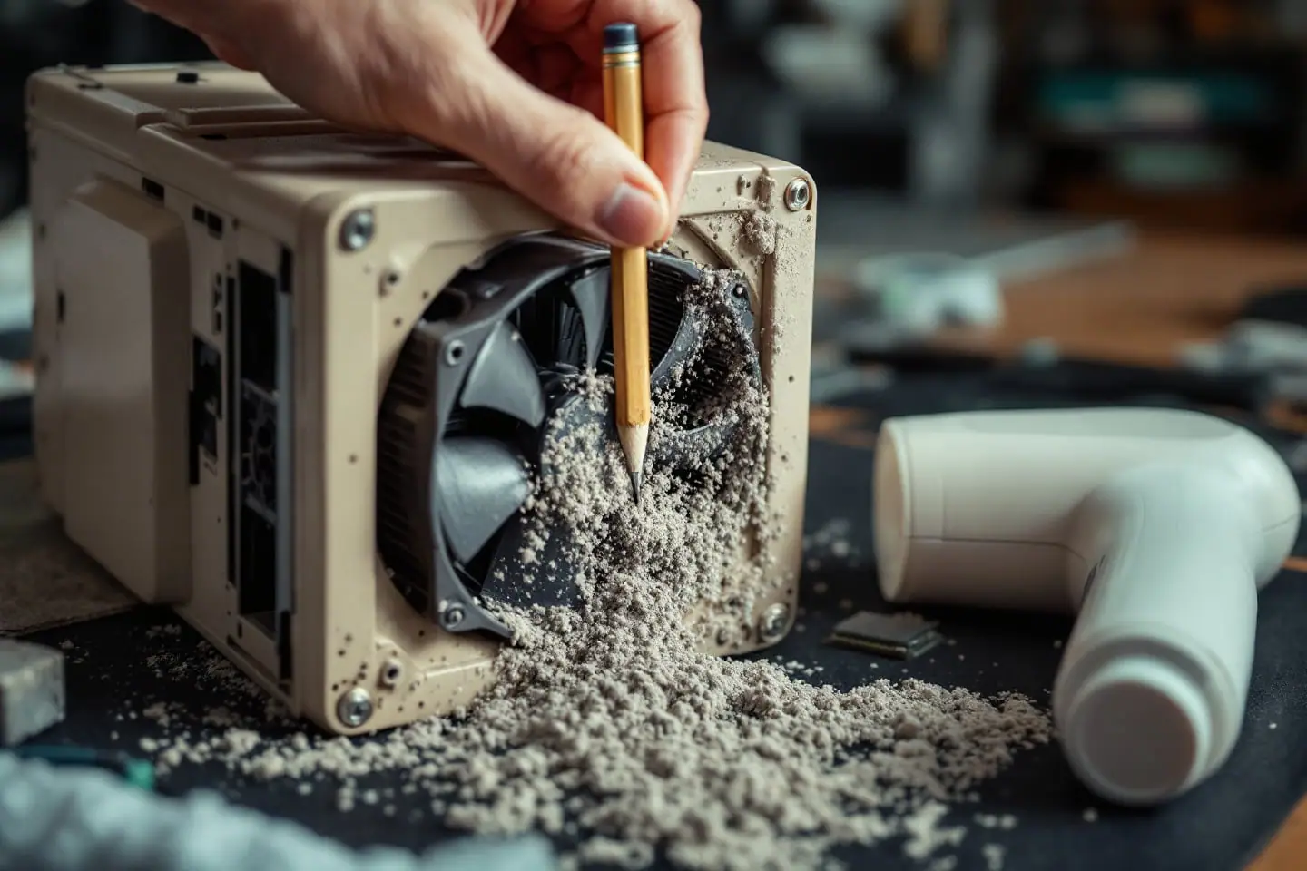Cleaning dust out of an old PC without breaking anything